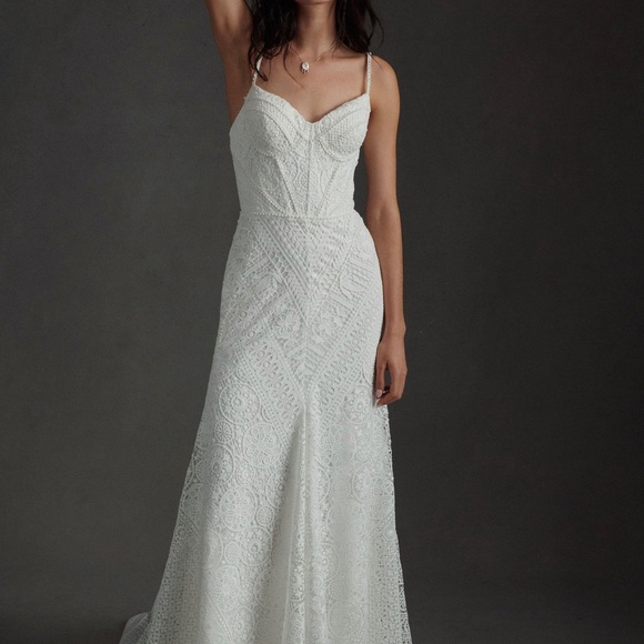Anthropologie Dresses New Anthropologie Ivory Lace Wedding Dress